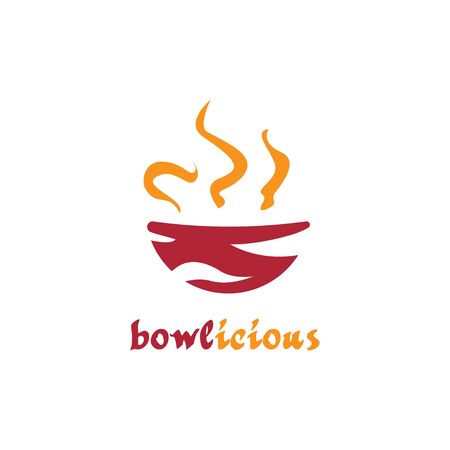 Bowl logo for food an beverages templateのイラスト素材
