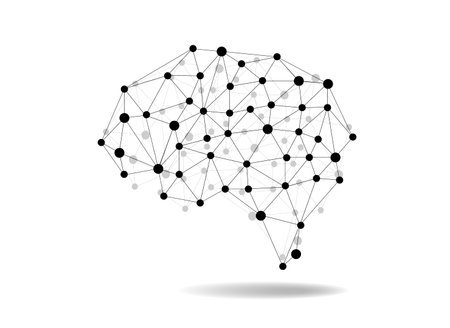 Creative concept of the human brain, vector illustration.