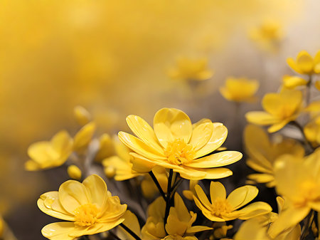 Texture yellow abstract composition macro illustration template springの素材