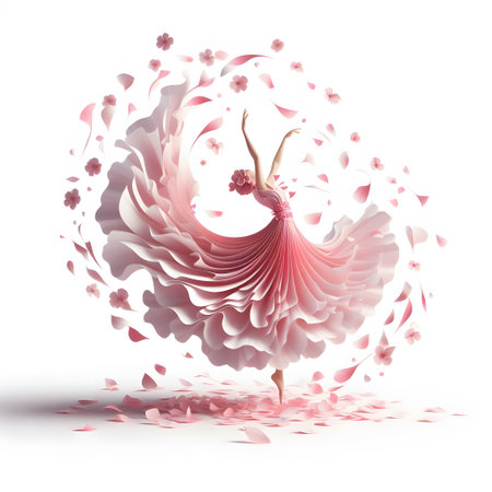 Valentine's Day background with hearts and butterflies. Vector illustration.の素材