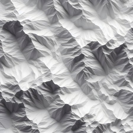 3d render of abstract background with white and black layers of paperの素材