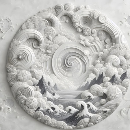 3d illustration of abstract geometric composition,digital artwork for creative graphic designの素材