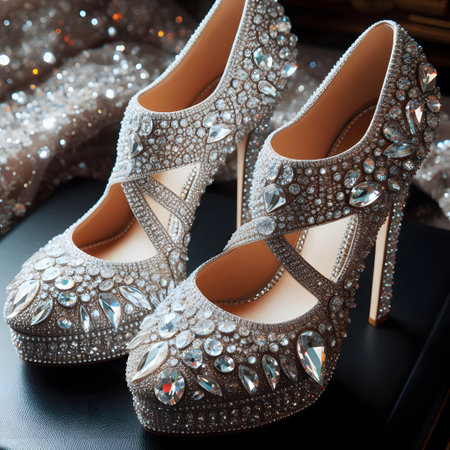 Wedding shoes. Wedding accessories. Wedding shoes. Wedding shoes.の素材