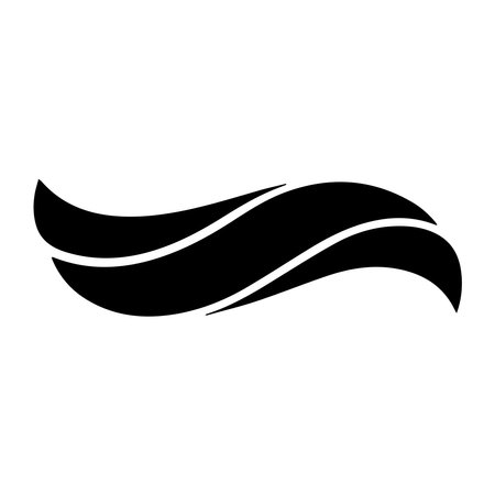 Fluffy waves icon. Simple illustration of fluffy waves vector icon for webのイラスト素材