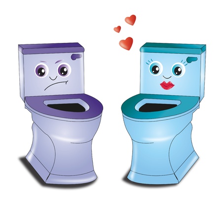 toilet loveのイラスト素材