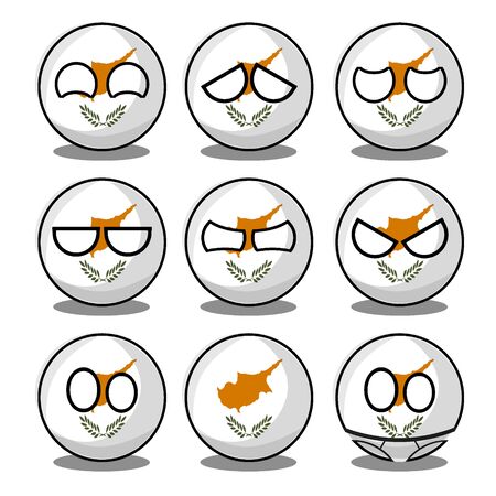 cyprus countryballのイラスト素材
