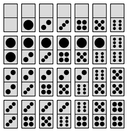 domino cardsのイラスト素材