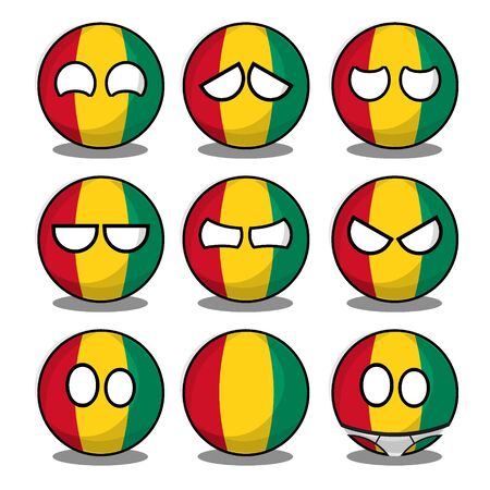 guinea countryballのイラスト素材