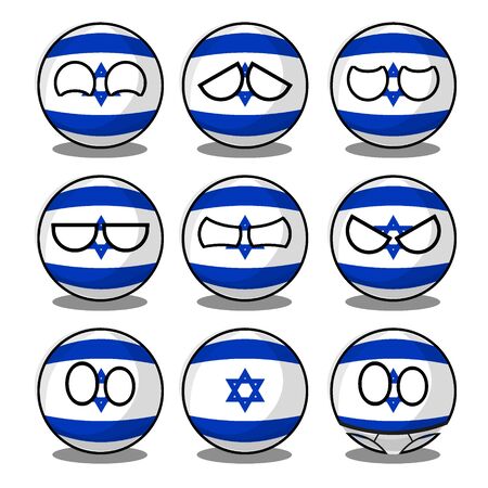 israel countryballのイラスト素材