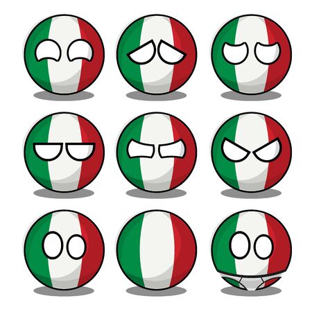 italy countryballのイラスト素材