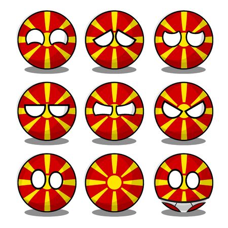 macedonia countryballのイラスト素材