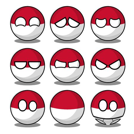 monaco countryballのイラスト素材