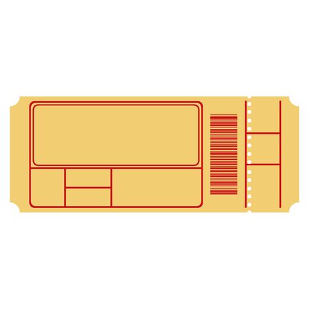 ticket designのイラスト素材