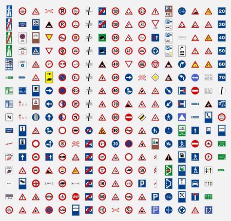 albania road traffic sign symbolのイラスト素材