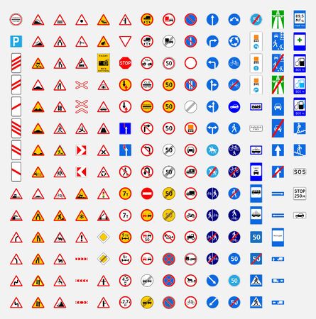 belarus road traffic sign symbolのイラスト素材