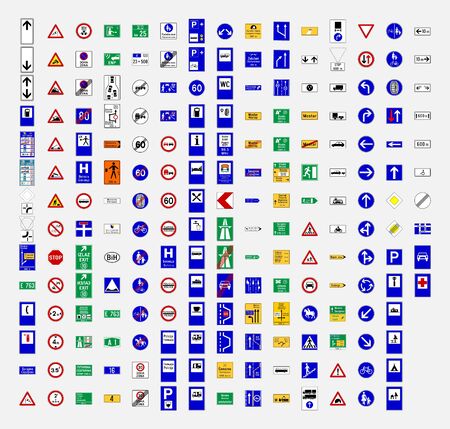 bosnia road traffic sign symbolのイラスト素材
