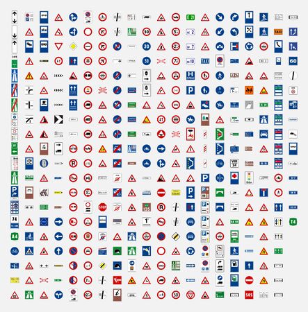 italia road traffic sign symbolのイラスト素材