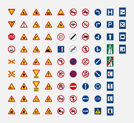 kuwait road traffic sign symbolのイラスト素材