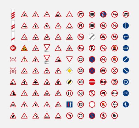 laos road traffic sign symbolのイラスト素材