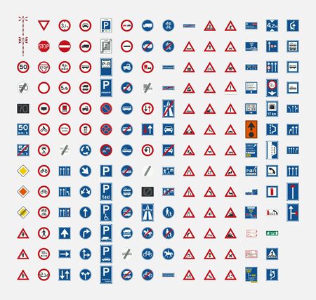 netherland road traffic sign symbolのイラスト素材