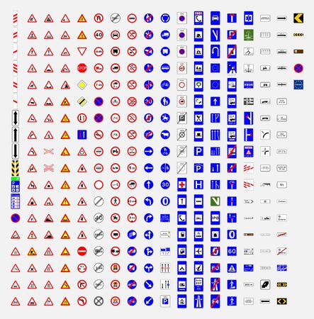 portugal road traffic sign symbolのイラスト素材