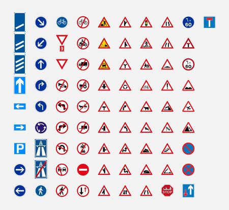 united arab emirates road traffic sign symbolのイラスト素材