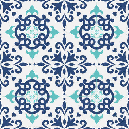Pattern Tile Seamless Square Ornamentのイラスト素材