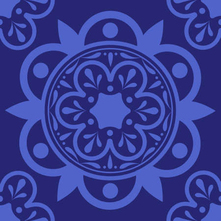 Pattern Tile Seamless Square Ornamentのイラスト素材