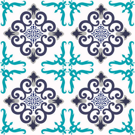 Pattern Tile Seamless Square Ornamentのイラスト素材