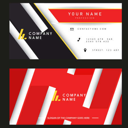 business name card illustration designのイラスト素材