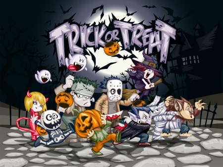 Happy Halloween Party Illustration Ideasのイラスト素材