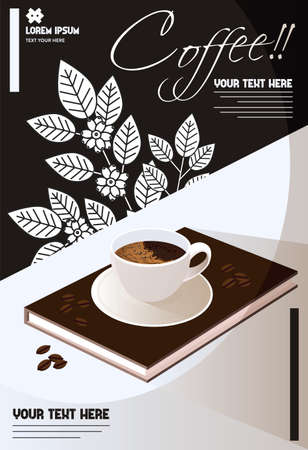 Coffee Menu Cafe Design Ideasのイラスト素材