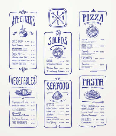 Restaurant Menu Food Design Ideasのイラスト素材