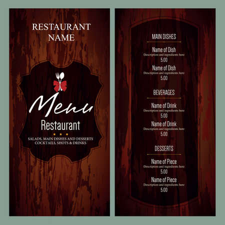 Restaurant Menu Food Design Ideasのイラスト素材