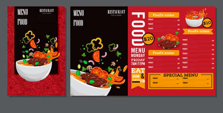Restaurant Menu Food Design Ideasのイラスト素材