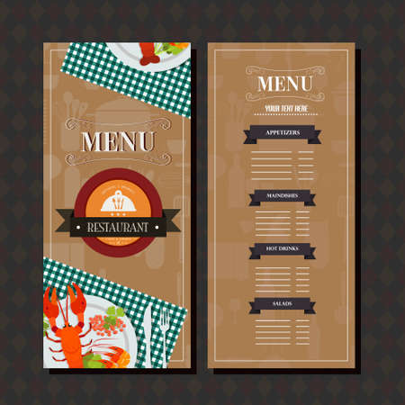 Fast Food Menu Design Ideasのイラスト素材