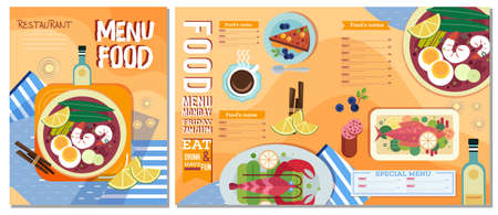 Restaurant Menu Food Design Ideasのイラスト素材