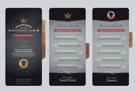 Restaurant Menu Food Design Ideasのイラスト素材
