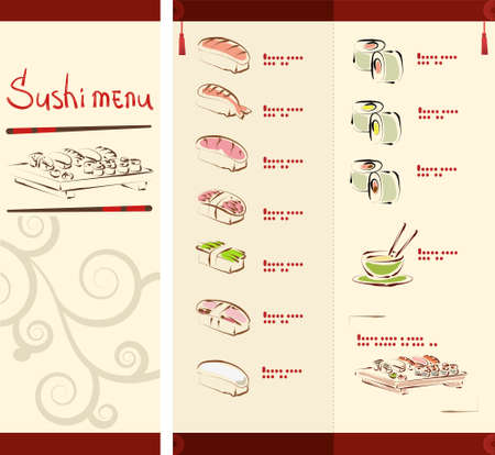 Seafood Restaurant Menu Design Ideasのイラスト素材