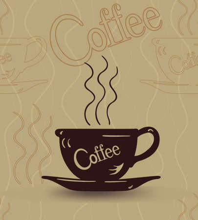 Coffee Cafe Theme Element Vector Illustrationのイラスト素材