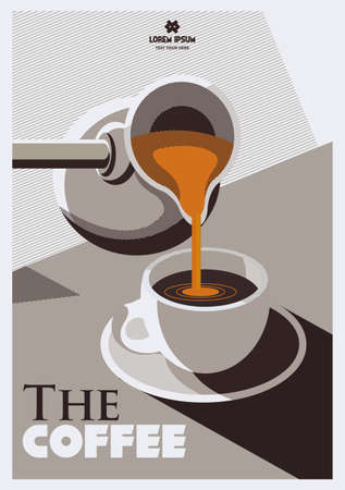 Coffee Cafe Theme Element Vector Illustrationのイラスト素材