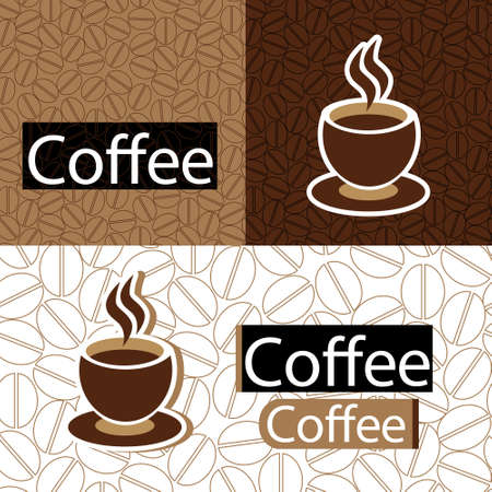 Coffee Cafe Theme Element Vector Illustrationのイラスト素材