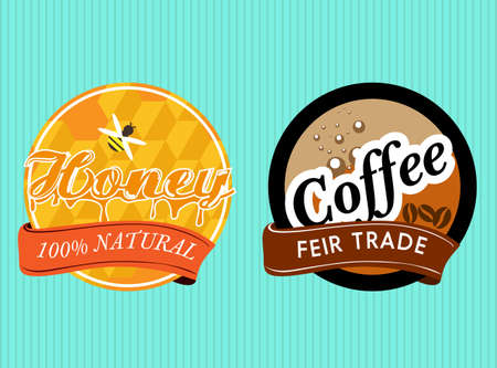 Coffee Cafe Theme Element Vector Illustrationのイラスト素材