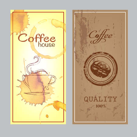 Coffee Cafe Theme Element Vector Illustrationのイラスト素材