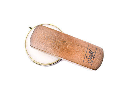 Brush on White Wax on White Isolate Backgroundの写真素材