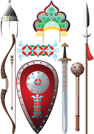 Ancient Russia setのイラスト素材