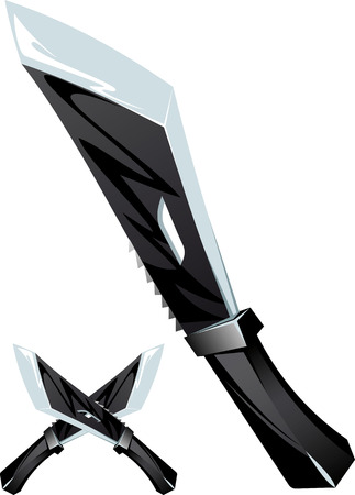 modern combat knifeのイラスト素材