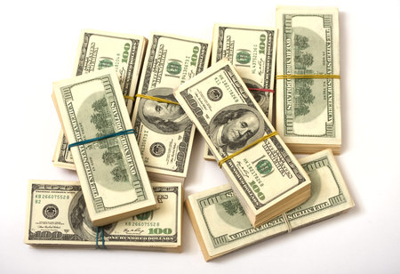approximately eighty thousand American dollars spread on the stacks and strapped clerical gum