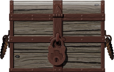 Old Rusty Chestのイラスト素材