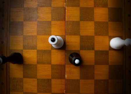chess on a chessboard